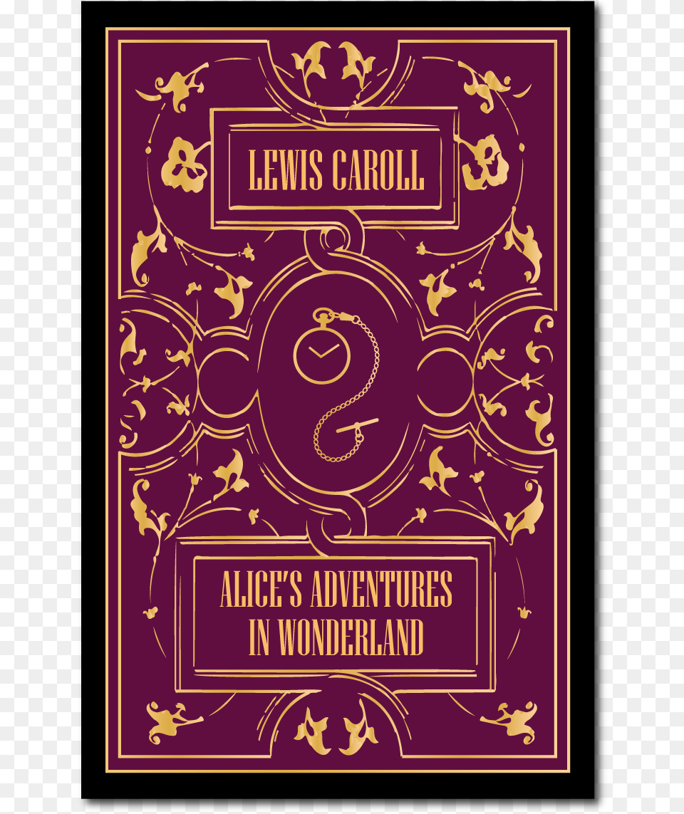 Adventures In Wonderland By Lewis Caroll Poster, Advertisement, Book, Publication, Art Free Transparent Png