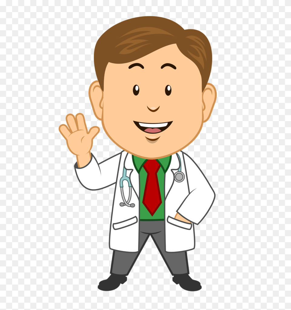 Advertence Clipart Cartoon Clip Art Doctor, Clothing, Coat, Baby, Person Free Transparent Png