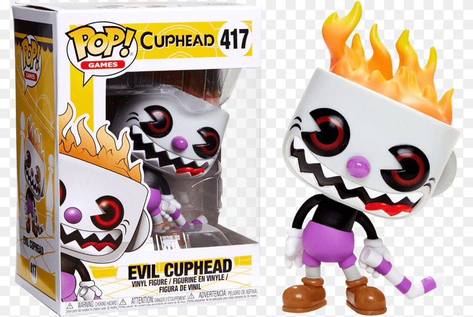 Advertencia Evil Cuphead Funko Pop Free Transparent Png