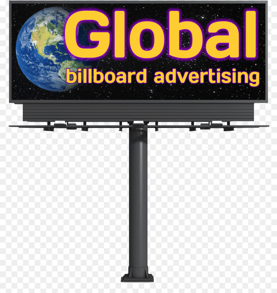 Advertise Global Billboard Advertising Earth, Advertisement, Electronics, Screen, Computer Hardware Free Transparent Png