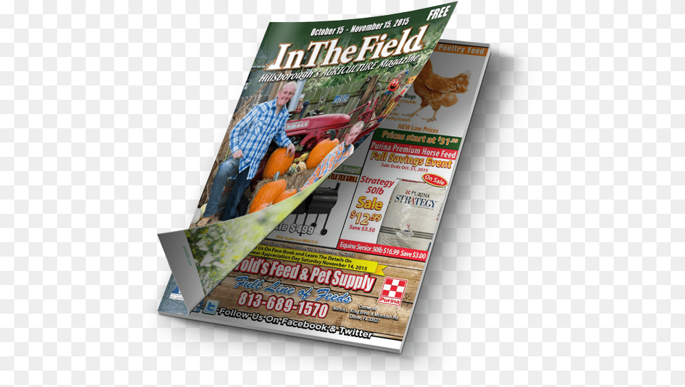 Advertise With In The Field Magazine Flyer, Adult, Poultry, Person, Man Free Transparent Png