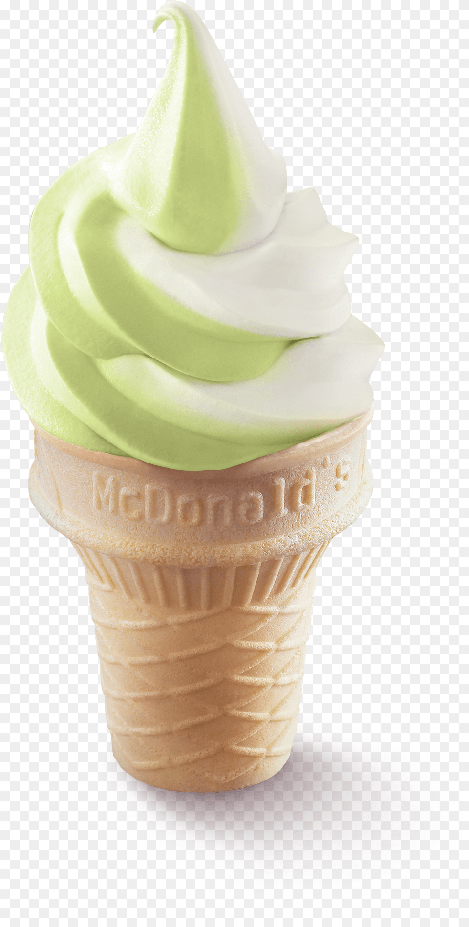 Advertisement Mcdonald Pandan Ice Cream, Dessert, Food, Ice Cream, Soft Serve Ice Cream Free Png Download