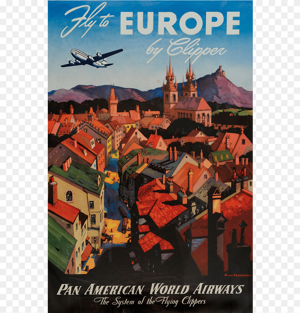 Advertising Airline Airline Posters Posters Transportation European Travel Poster, Advertisement, Publication, Book, Vehicle Free Png