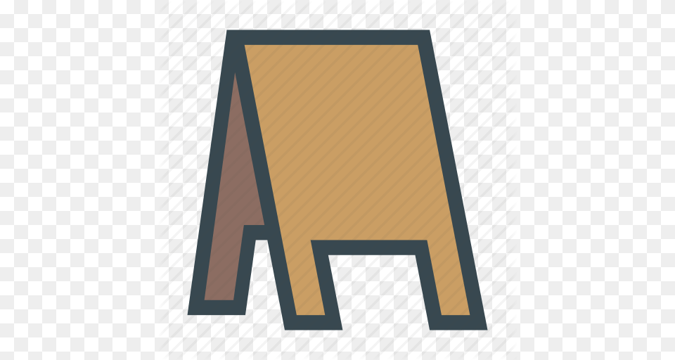 Advertising Blank Board Chalkboard Sidewalk Sign Icon, Plywood, Wood, Fence Png