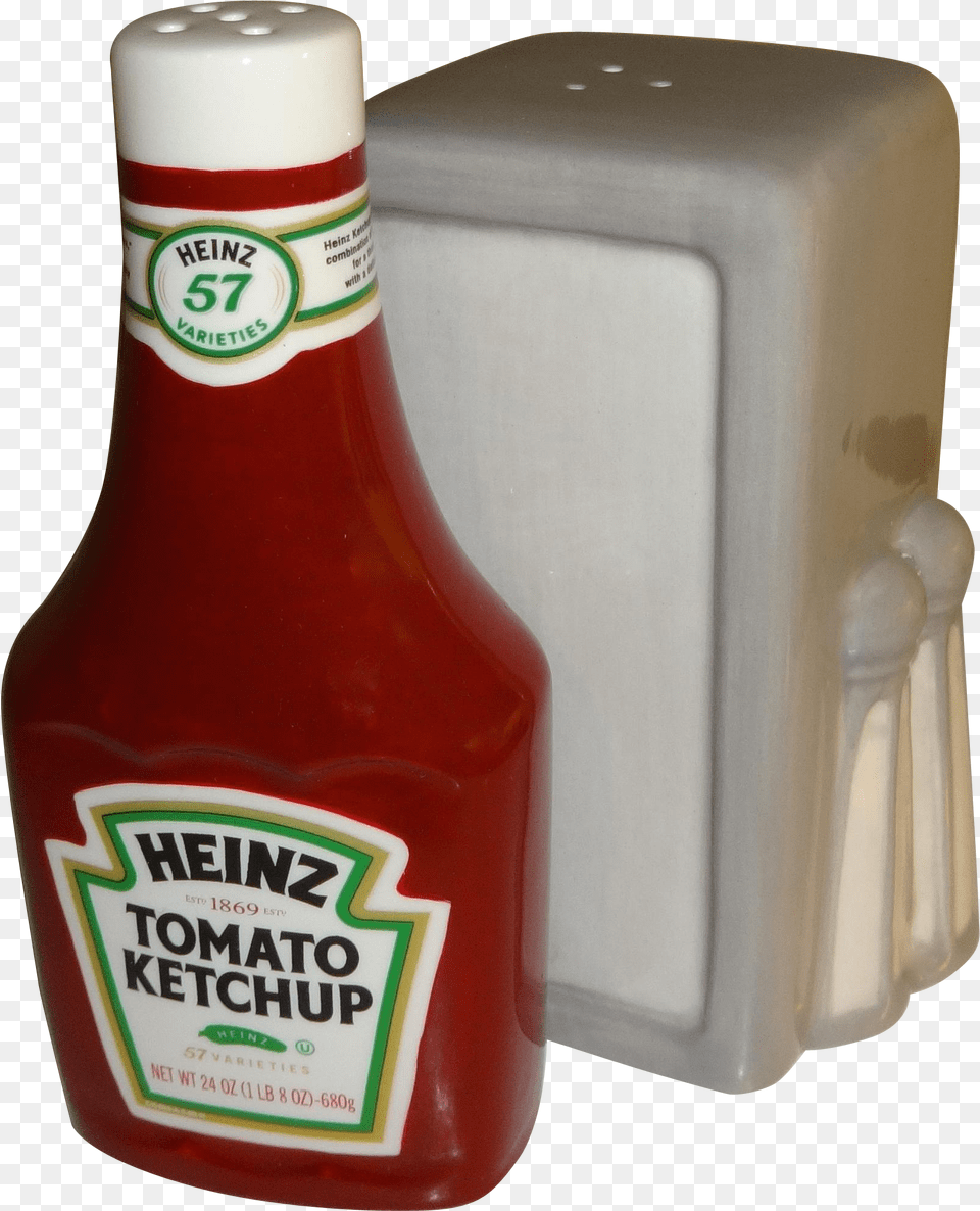 Advertising Heinz Ketchup Amp Napkin Holder Salt And Heinz Ketchup Glass Bottle, Food Free Png