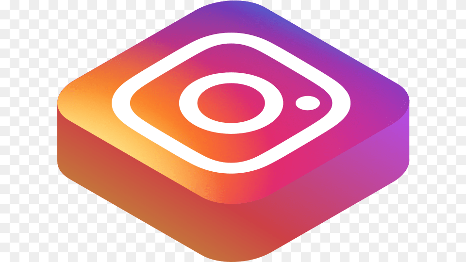 Advertising Isometric Instagram Logo, Disk, Game Png
