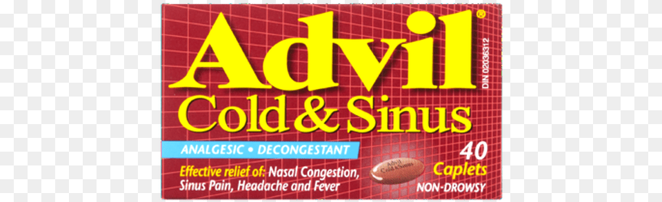 Advil Cold And Sinus, Advertisement, Poster, Ball, Rugby Free Transparent Png