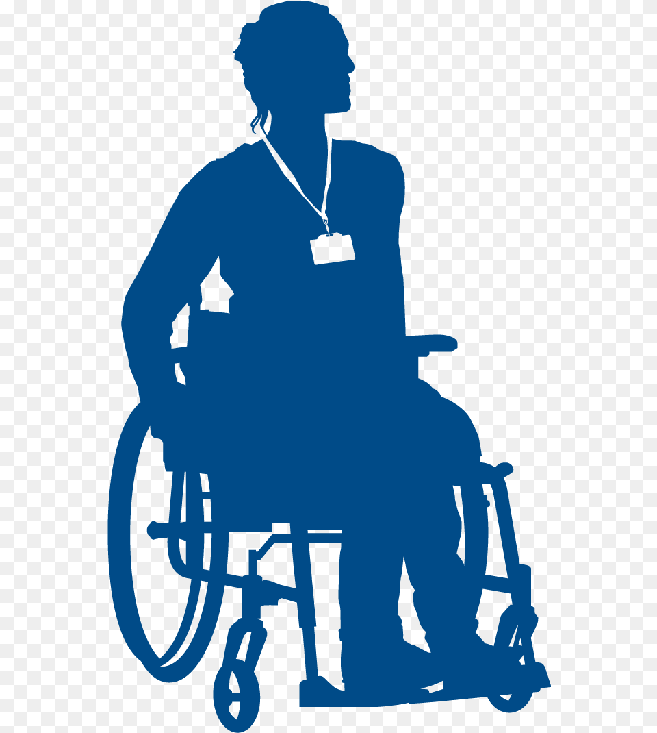 Adviser With Wheelchair Heritageblue Wheelchair, Chair, Furniture, Adult, Male Free Png