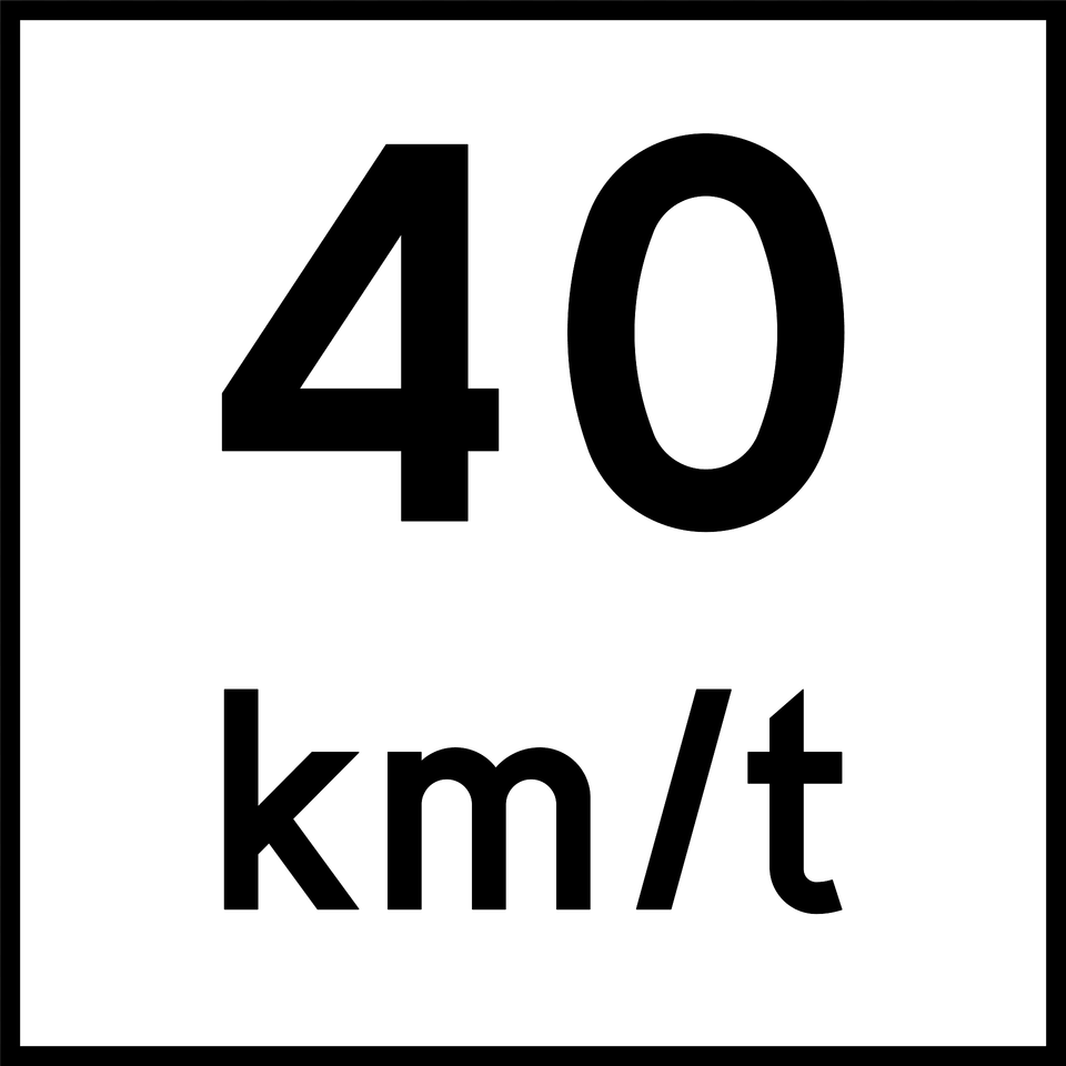 Advisory Speed Sign In Norway Clipart, Symbol, Number, Text Free Transparent Png