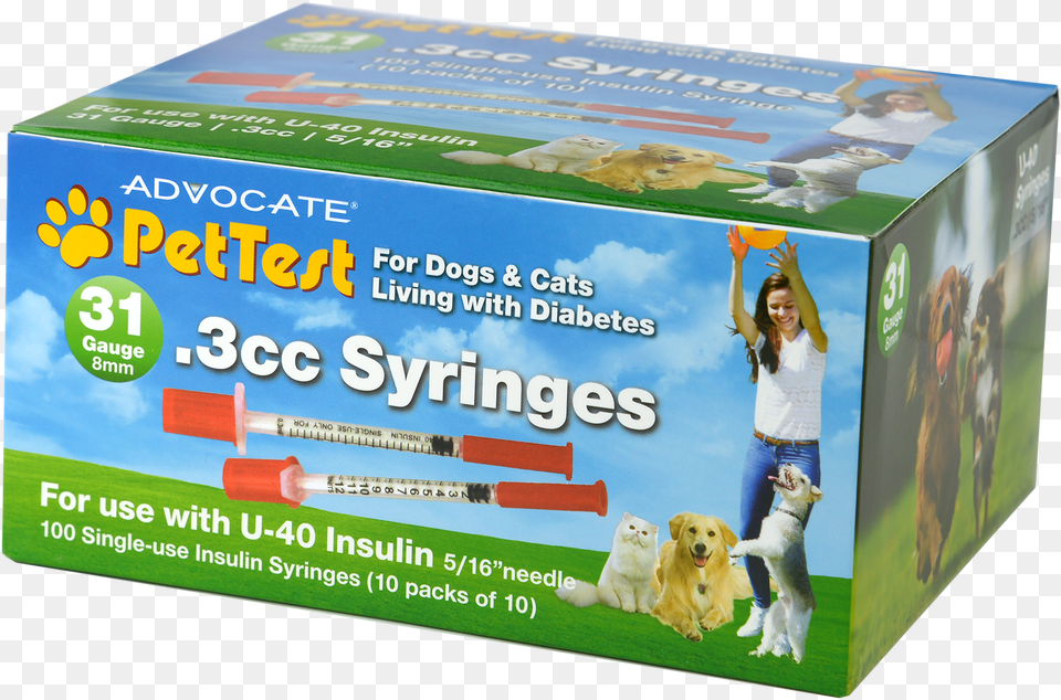Advocate Pettest Syringes 31g Pet Test Syringes, Female, Person, Girl, Teen Free Png Download