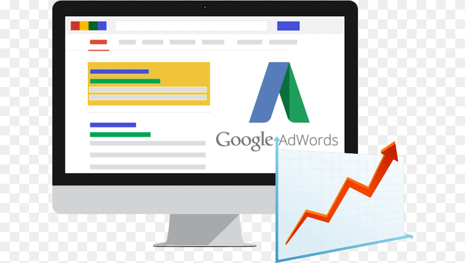 Adword Icon With Example Of Serp Google Adwords, File Png Image