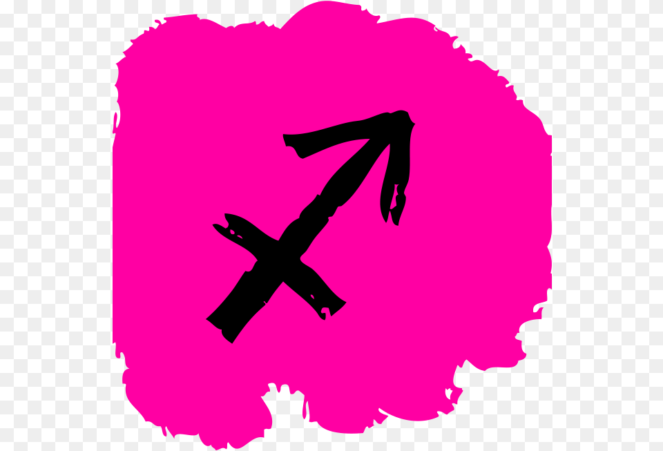 Ae Sagittarius Sagittarius Pink, Purple, Person, Stencil, Weapon Png Image