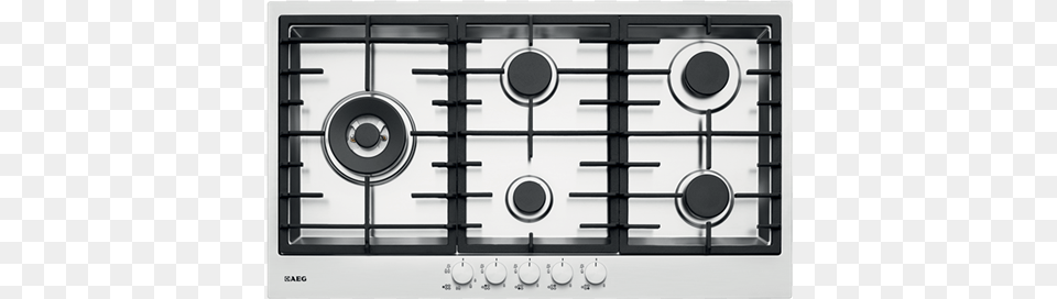 Aeg 90cm Stainless Steel Gas Cooktop Hg90fxa 90 Cm Gas Hob, Indoors, Kitchen, Appliance, Burner Free Png
