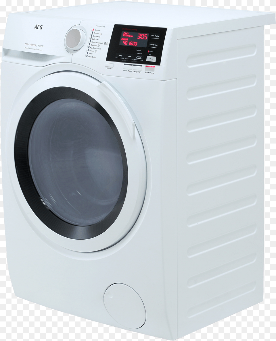 Aeg Dualsense Technology L7weg841r 8kg 4kg Washer Dryer With 1550 Rpm White E Rated Aeg L7weg841r, Appliance, Device, Electrical Device Png Image