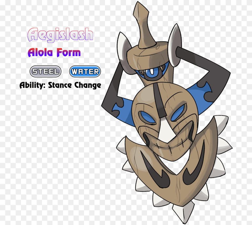 Aegislash Alola Form Pokemon Formas Alola Fanart, Emblem, Symbol, Person, Architecture Free Png