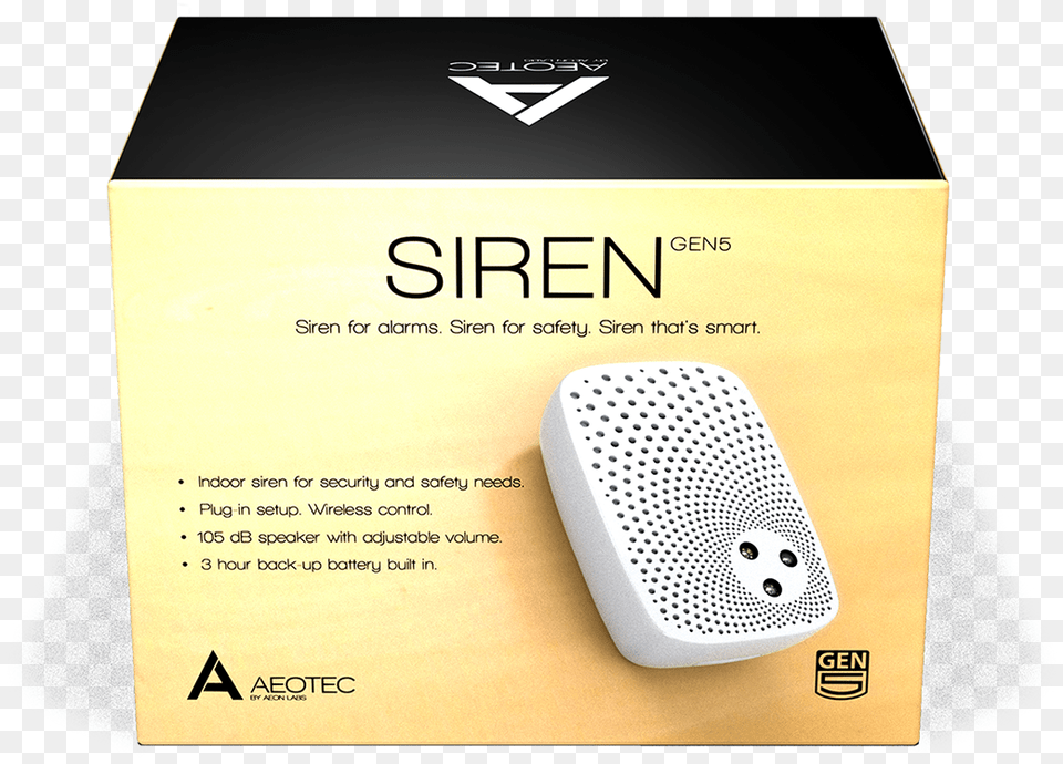 Aeotec Siren Packaging2x Aeon Labs Indoor Siren Hardwareelectronic, Electronics, Speaker, Hardware, Modem Free Transparent Png