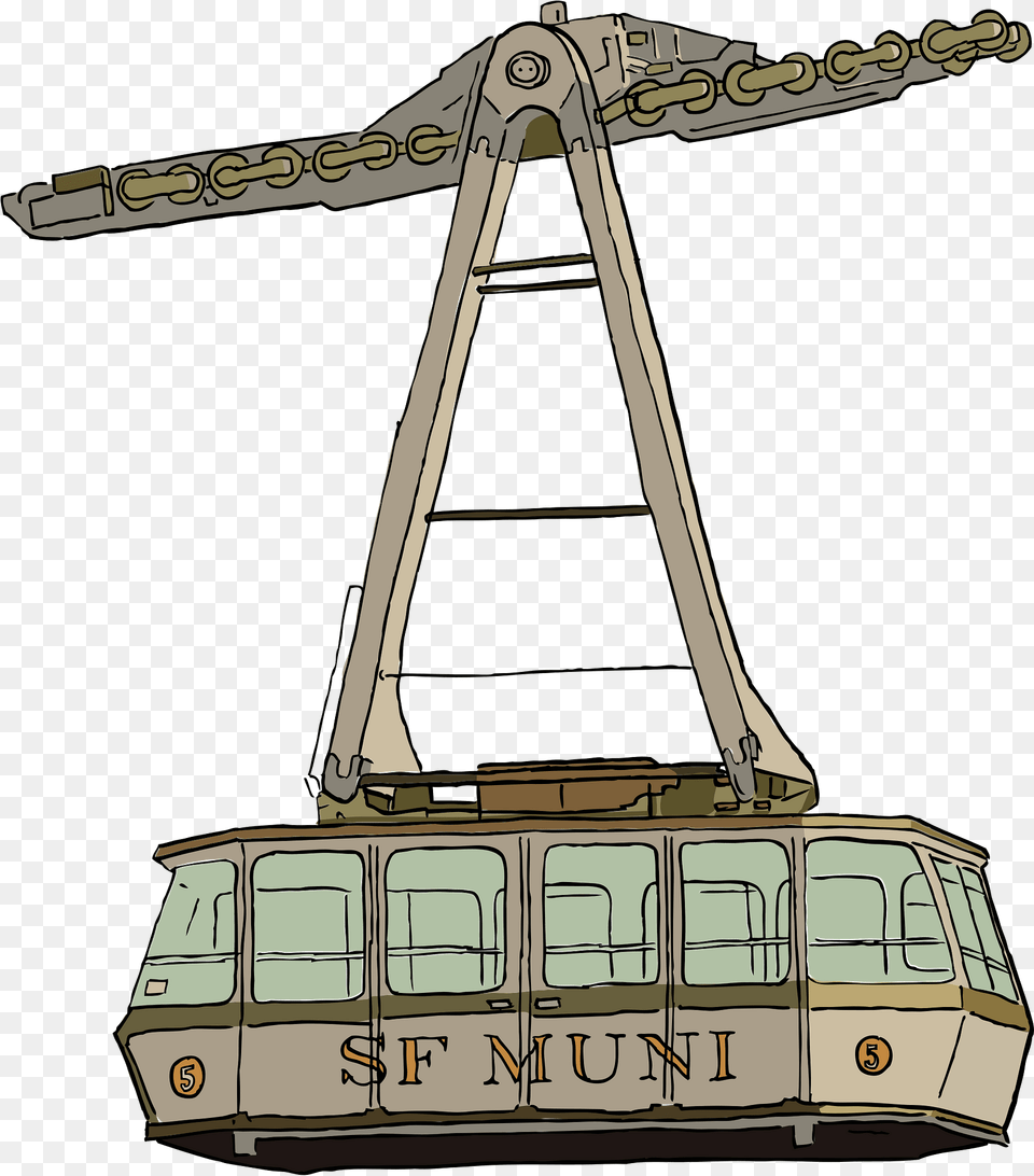 Aerial Clipart, Cable Car, Transportation, Vehicle, Construction Png