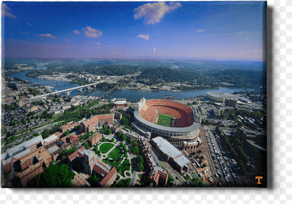 Aerial Neyland On The Tennessee River Cityscape Free Png