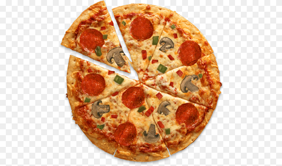Aerial View Of A Cauliflower Crust Pepperoni And Vegetables Pizza Pepperoni, Food Png