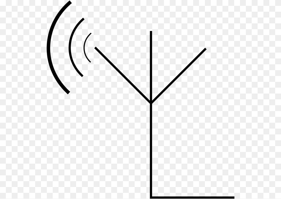 Aerials Electronic Symbol Television Antenna Radio Line Art, Gray Png Image