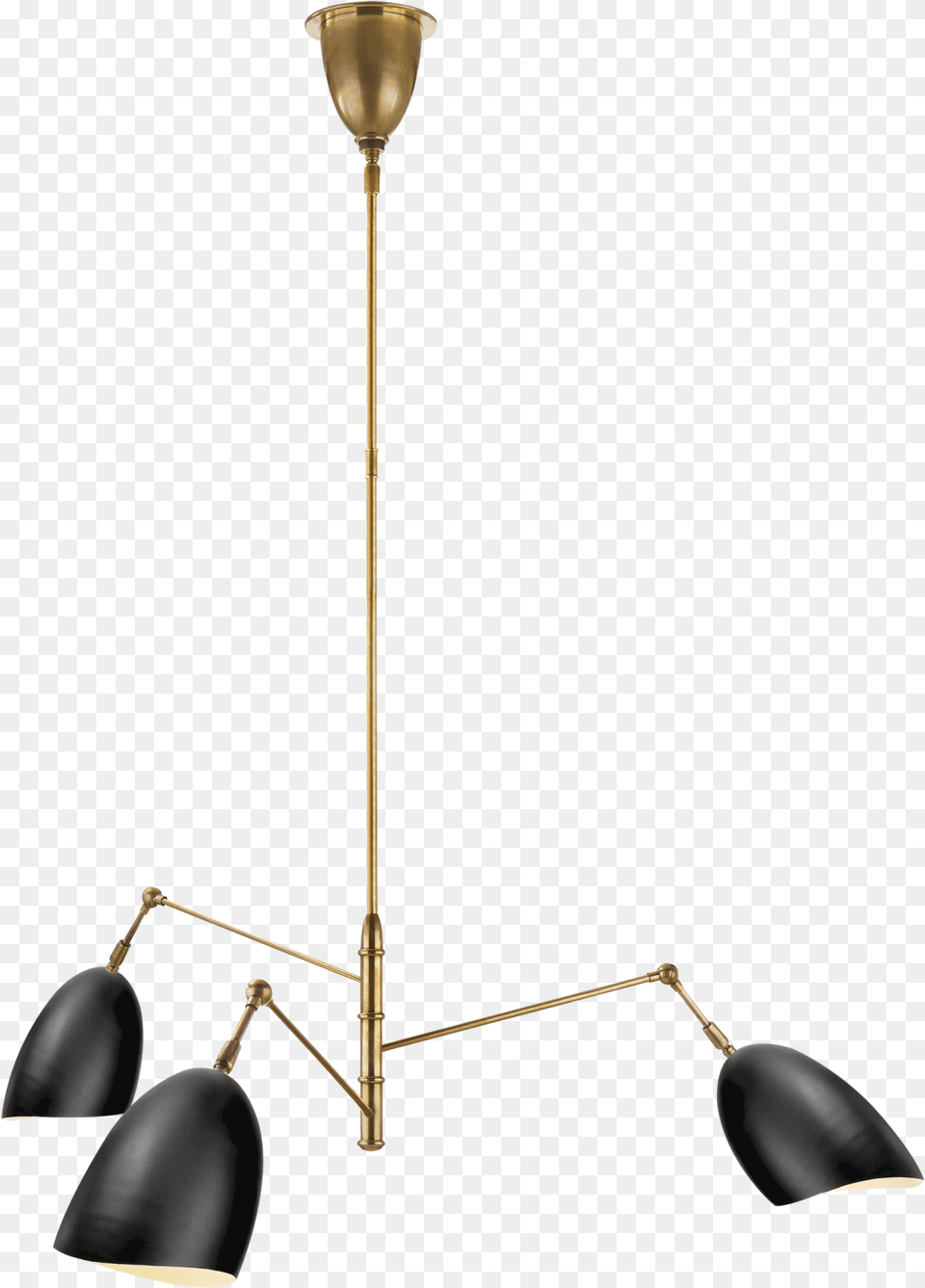 Aerin Sommerard Medium Triple Arm Chandelier, Lamp, Lampshade Png Image