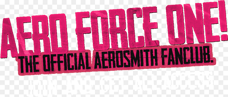 Aero Force One The Official Aerosmith Fanclub Aero Force One, Purple, Advertisement, Poster, Text Free Png Download