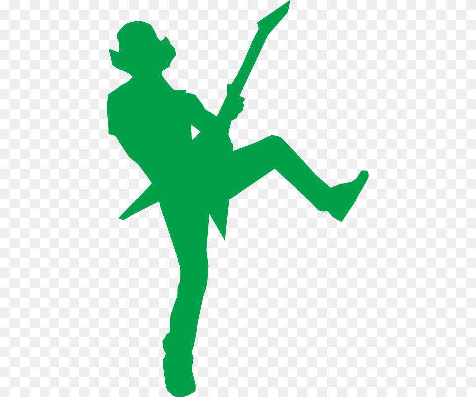 Aero Guitar Ex Guitar Hero Clipart, Person, Silhouette, Dancing, Leisure Activities Png Image