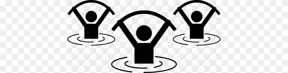 Aerobic Aquarobic Group People Swimming Pool Icon, Electrical Device, Microphone Png Image