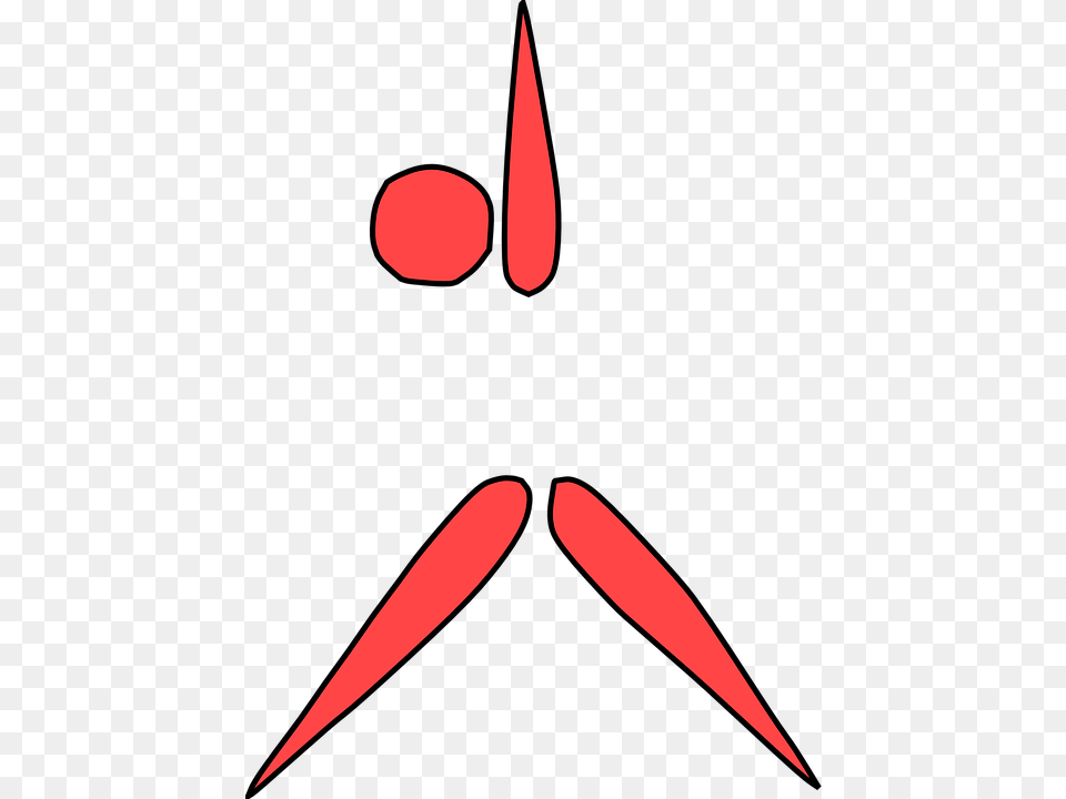 Aerobics Figure Fitness Exercise Gymnastics Red Aerobics Figures, Blade, Dagger, Knife, Weapon Free Transparent Png