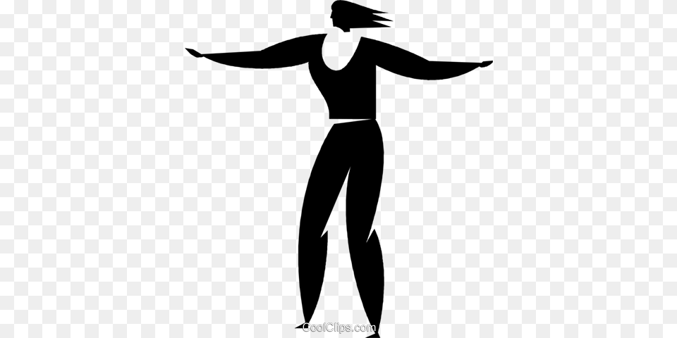 Aerobics Royalty Vector Clip Art Illustration, Clothing, Pants, Stencil, Silhouette Png Image