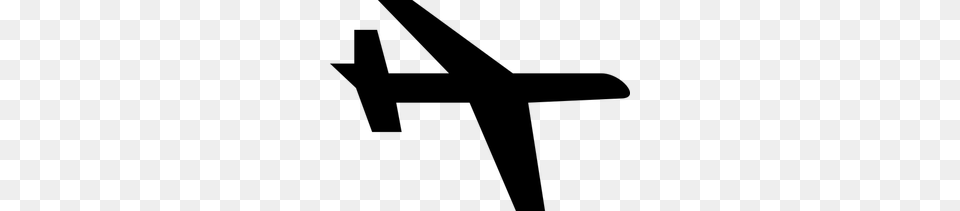 Aeroplane Clipart, Gray Png Image