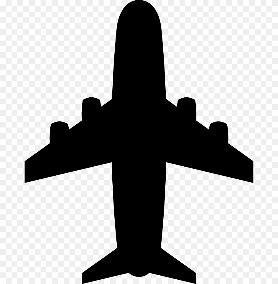 Aeroplane Plane Fleet Icon, Aircraft, Transportation, Silhouette, Airplane Free Png Download