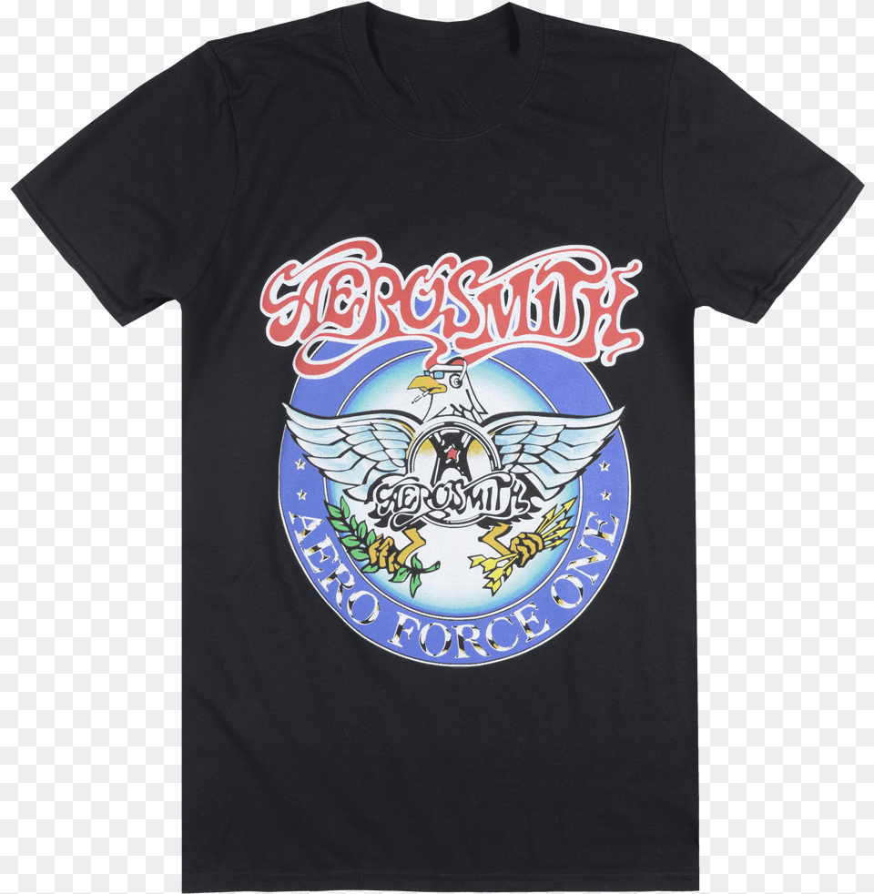 Aerosmith Aero Force T Shirt Mens Black Classic Rock Music Aerosmith, Clothing, T-shirt Free Png