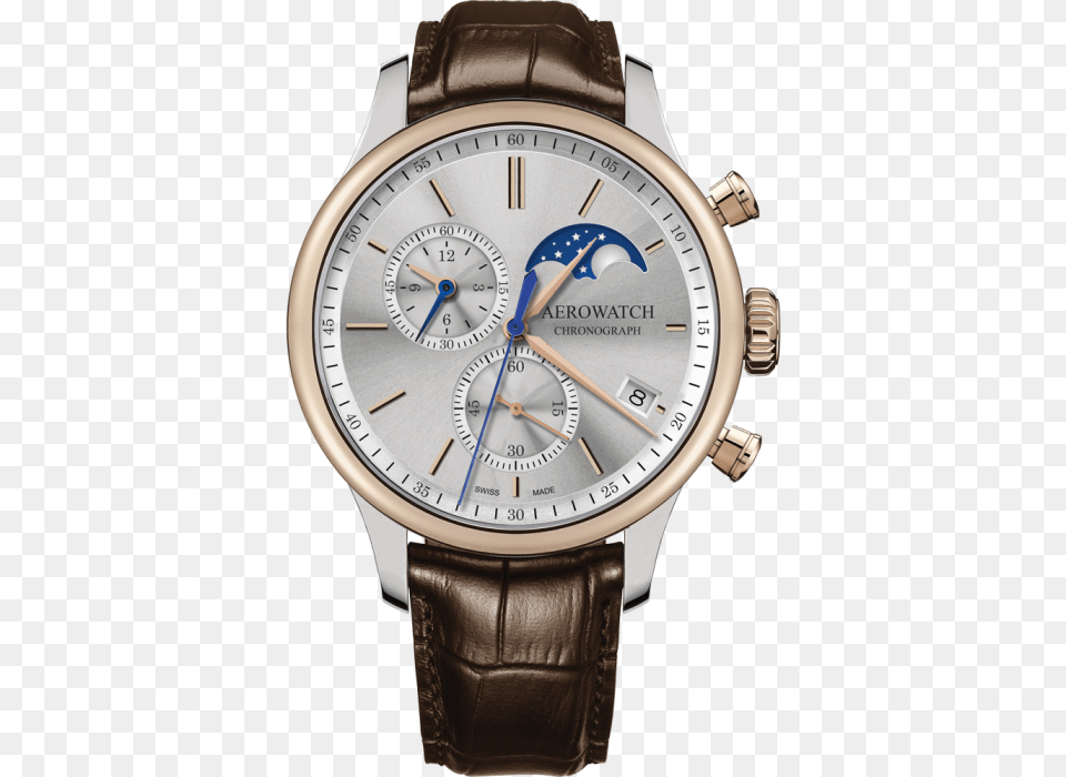 Aerowatch Big Mechanical Skeleton, Arm, Body Part, Person, Wristwatch Png Image