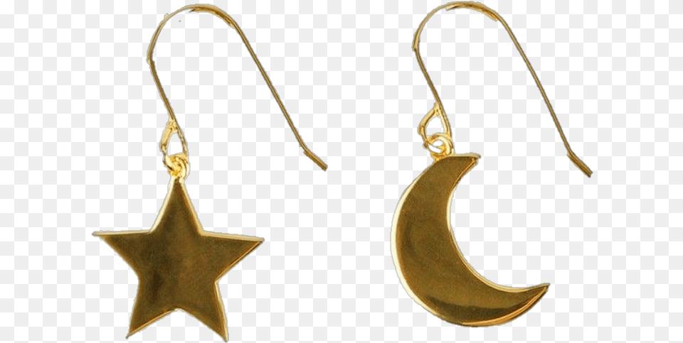 Aesthetic Accessories Earrings Stars Moon Aesthetic Accessories Transparent Background, Earring, Jewelry, Nature, Night Free Png Download