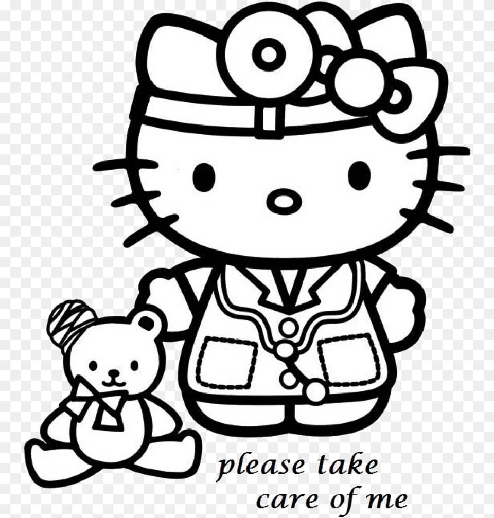 Aesthetic Aesthetics Alternative Edgy Tumblr Grunge Hello Kitty Doctor Cartoon, Animal, Bear, Mammal, Wildlife Png Image