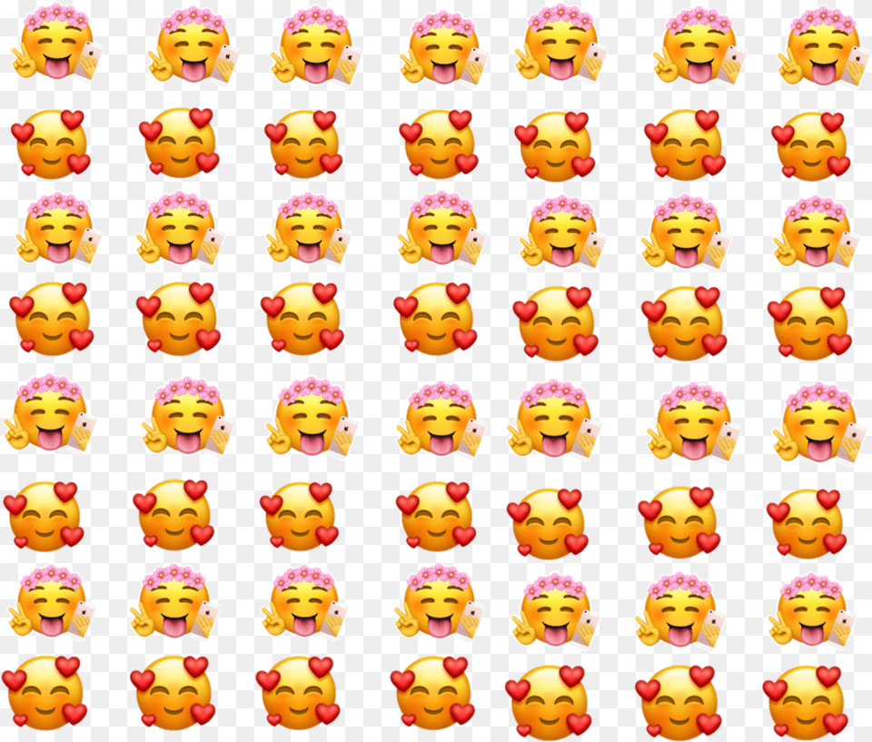 Aesthetic Background Emoji Sticker Kawaii Tumblr Smiley, Toy, Cream, Dessert, Doll Free Transparent Png