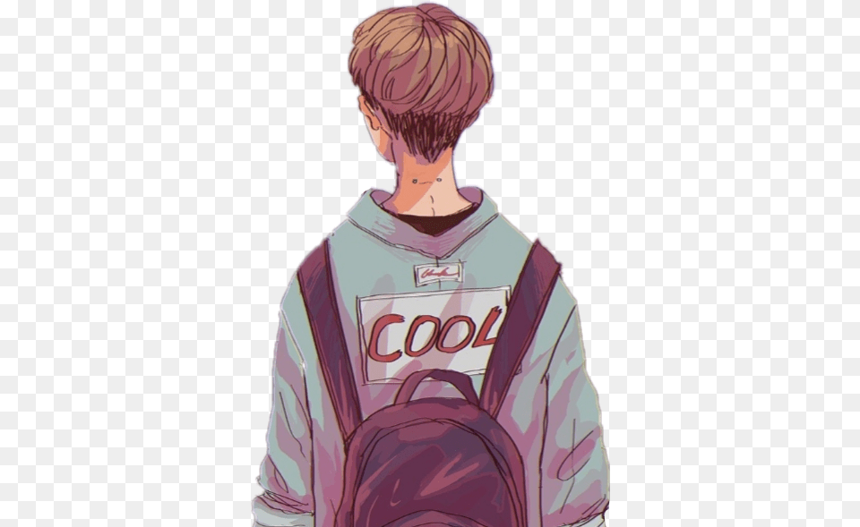 Aesthetic Boy Anime Aesthetic Anime Boy, Publication, Book, Comics, Person Png Image