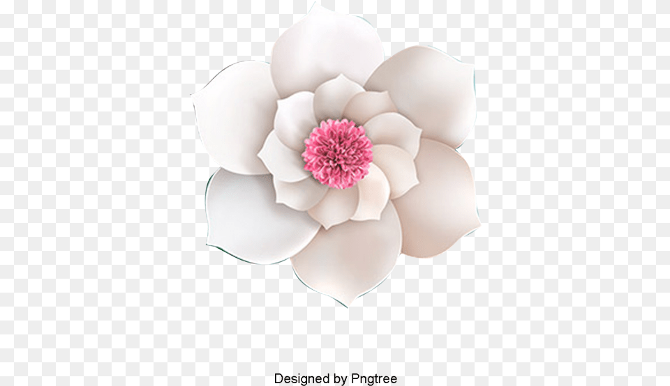 Aesthetic Cartoon Chinese Wind Paper Cut Flowers Portable Network Graphics, Anemone, Dahlia, Flower, Petal Free Png