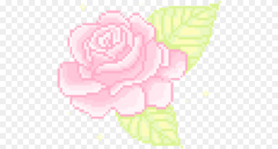 Aesthetic Clipart Soft 8 Bit Flower Gif, Plant, Rose, Petal Free Png Download