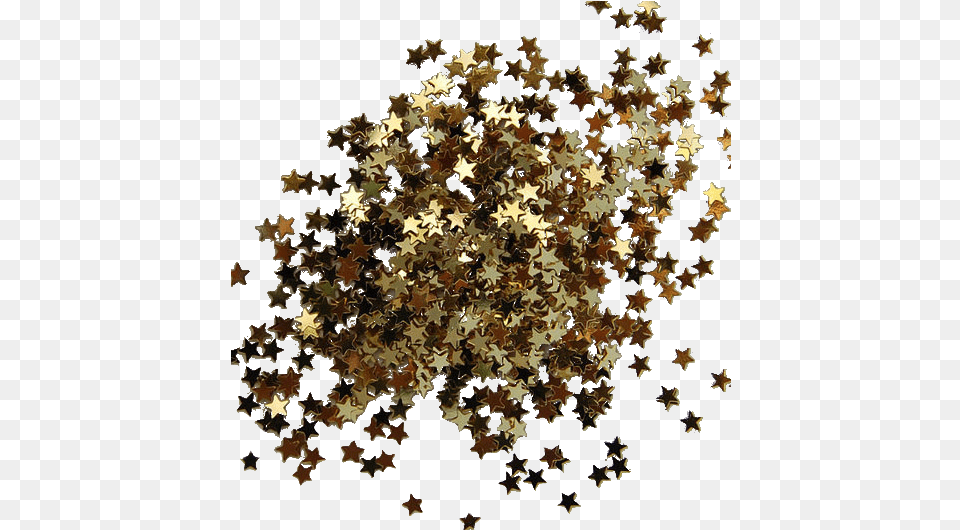Aesthetic Confetti Gold Aesthetic Stars, Plant, Leaf, Pattern, Accessories Free Transparent Png