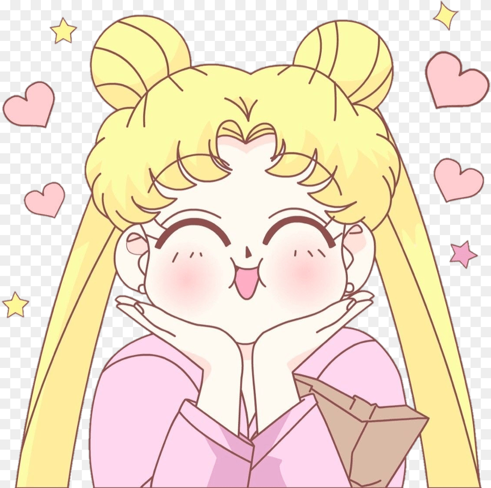 Aesthetic Cute Sailor Moon, Book, Comics, Publication, Baby Free Png Download