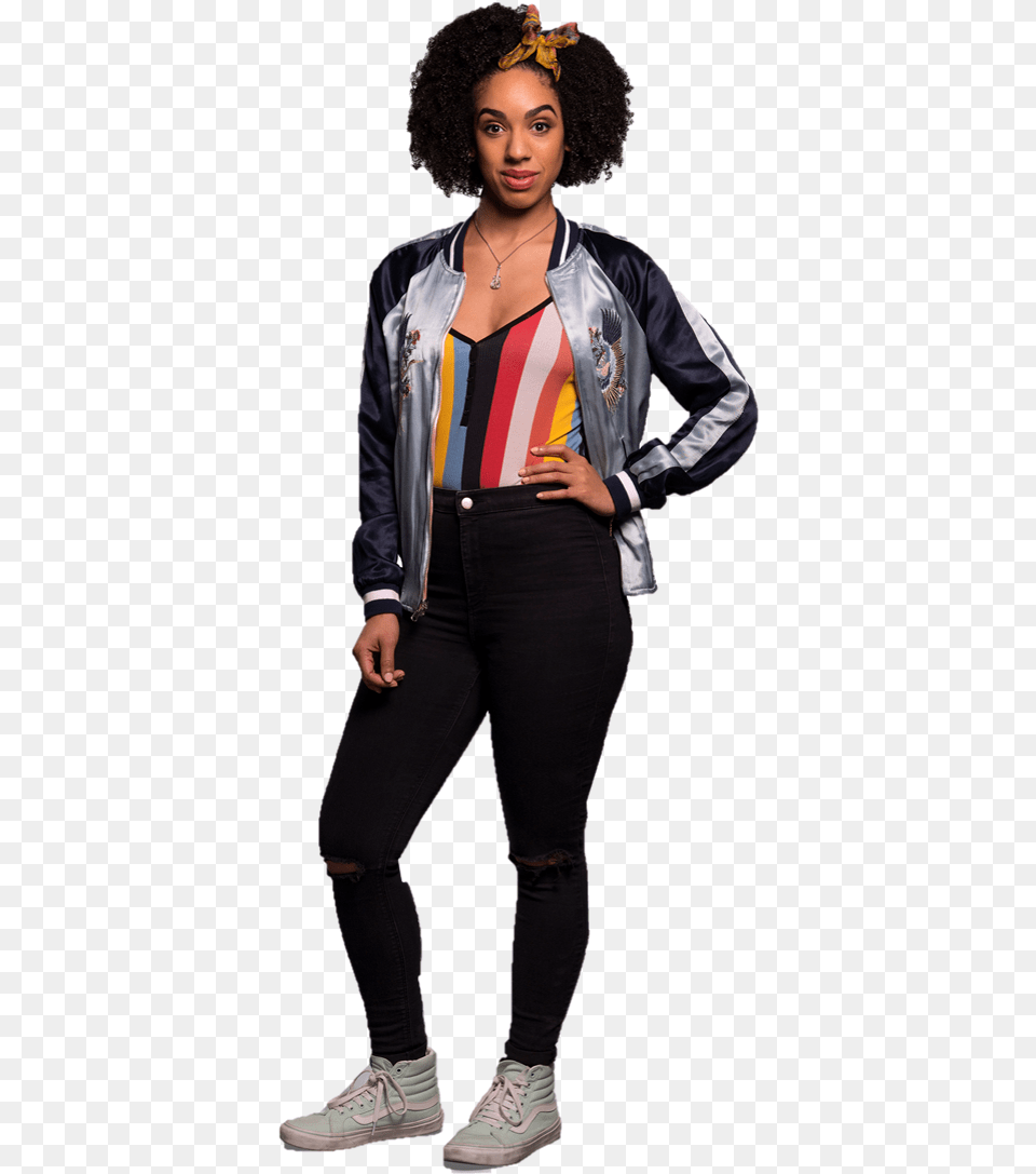 Aesthetic Doctor Bill Potts Pearl Female Doctor Doctor Who Bill Potts, Clothing, Coat, Sleeve, Footwear Png