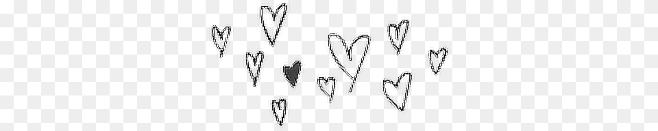 Aesthetic Doodle Heart Transparent, Blackboard, Arrow, Arrowhead, Weapon Png Image