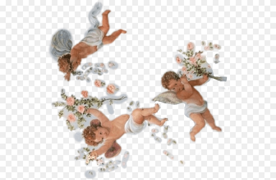 Aesthetic Freetoedit Angel Angelaesthetic Aestheticangel Aesthetic Baby Angels, Person, Face, Head Free Transparent Png