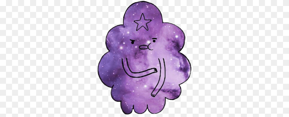 Aesthetic Grumosa Hora Tumblr Lumpy Space Princess Galaxy, Purple, Nature, Outdoors, Snow Png Image