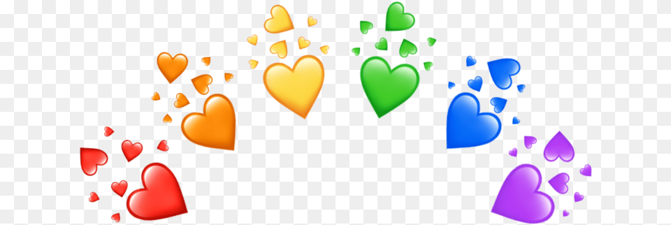 Aesthetic Heart Crown Art, Graphics Free Transparent Png