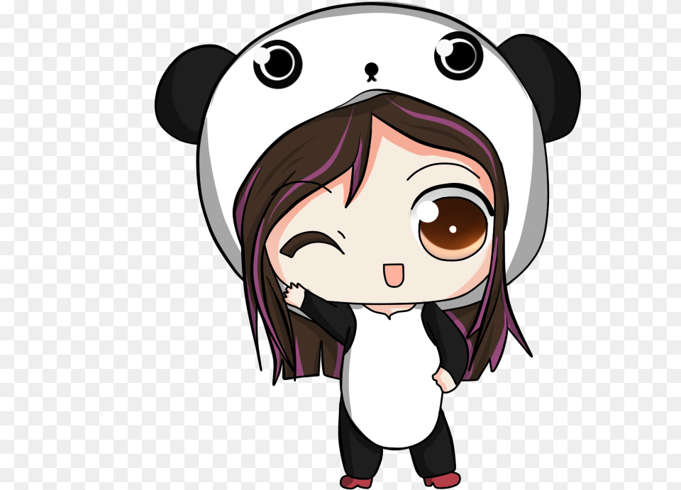 Aesthetic Kawaii Panda Cute Tumblr Girl Panda Kawaii, Book, Comics, Publication, Baby Png