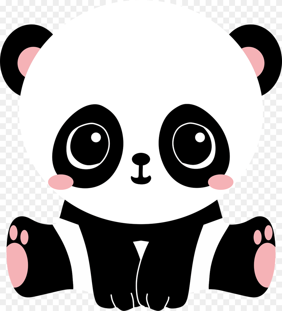 Aesthetic Kawaii Panda Cute Tumblr Panda Kawaii, Baby, Person Free Transparent Png