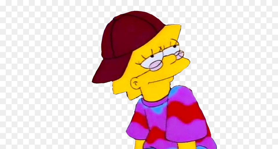 Aesthetic Lisa Lisasimpson Simpsons Picsart Vintage Lisa Simpson, Baby, Person, Cartoon Free Transparent Png